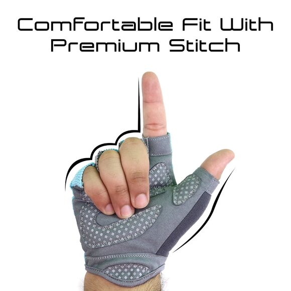 Stellman Thunder Grip Weightlifting Gloves Gym Workout Training Fitness Gloves - Picture 6 of 6